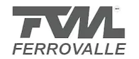logo de ferrovalle, letras en color gris