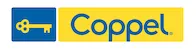 Logo Coppel, nombre en color azul